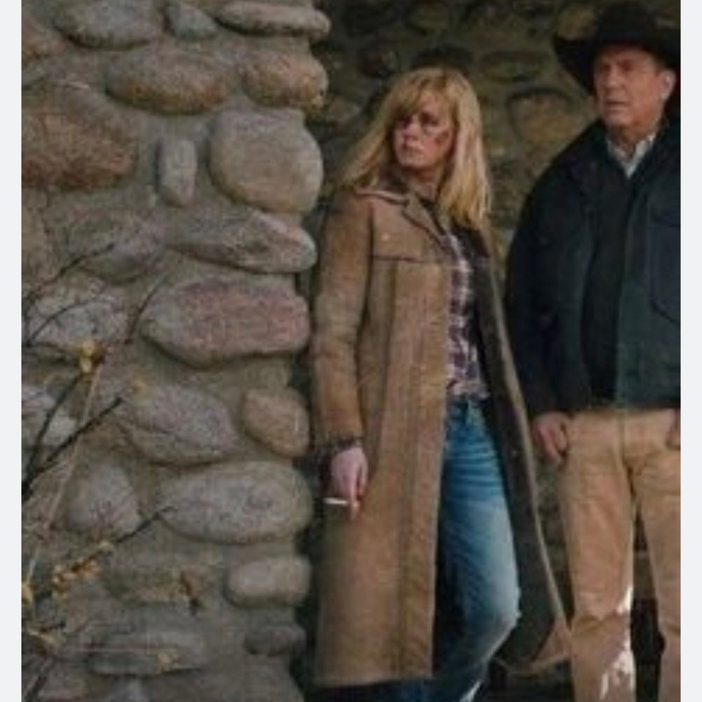 Leather trench coat inspired by Yellowstone’s Beth Dutton